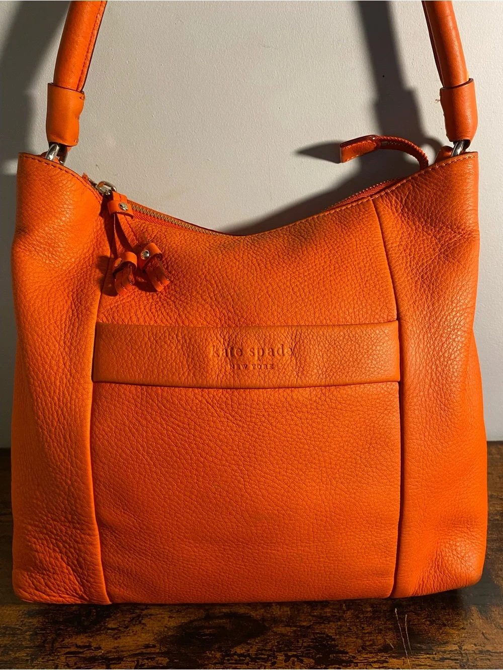 kate spade Orange Leather Shoulder Bag